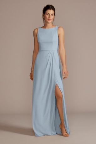 Celebrate DB Studio Chiffon Sleeveless Tie-Back Dress